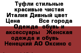 Туфли стильные красивые чистая Италия Дивный цвет › Цена ­ 425 - Все города Одежда, обувь и аксессуары » Женская одежда и обувь   . Ненецкий АО,Оксино с.